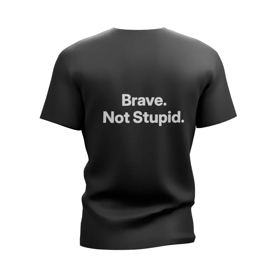 Mutig. Nicht leichtsinnig. – T-Shirt aus dem BRVX Community Store
